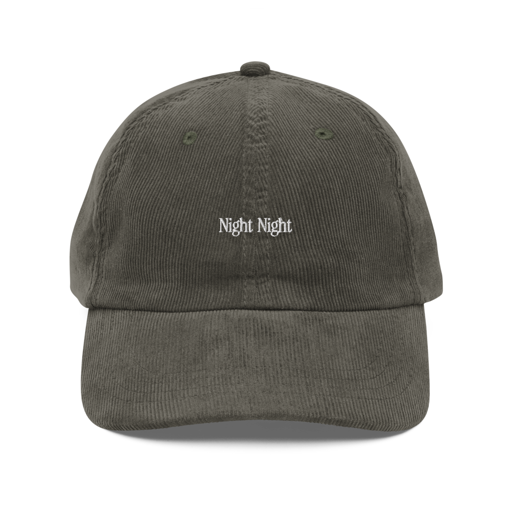 Night Night Corduroy Cap (Olive)